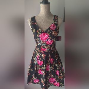 Lxia black floral dress from ModCloth